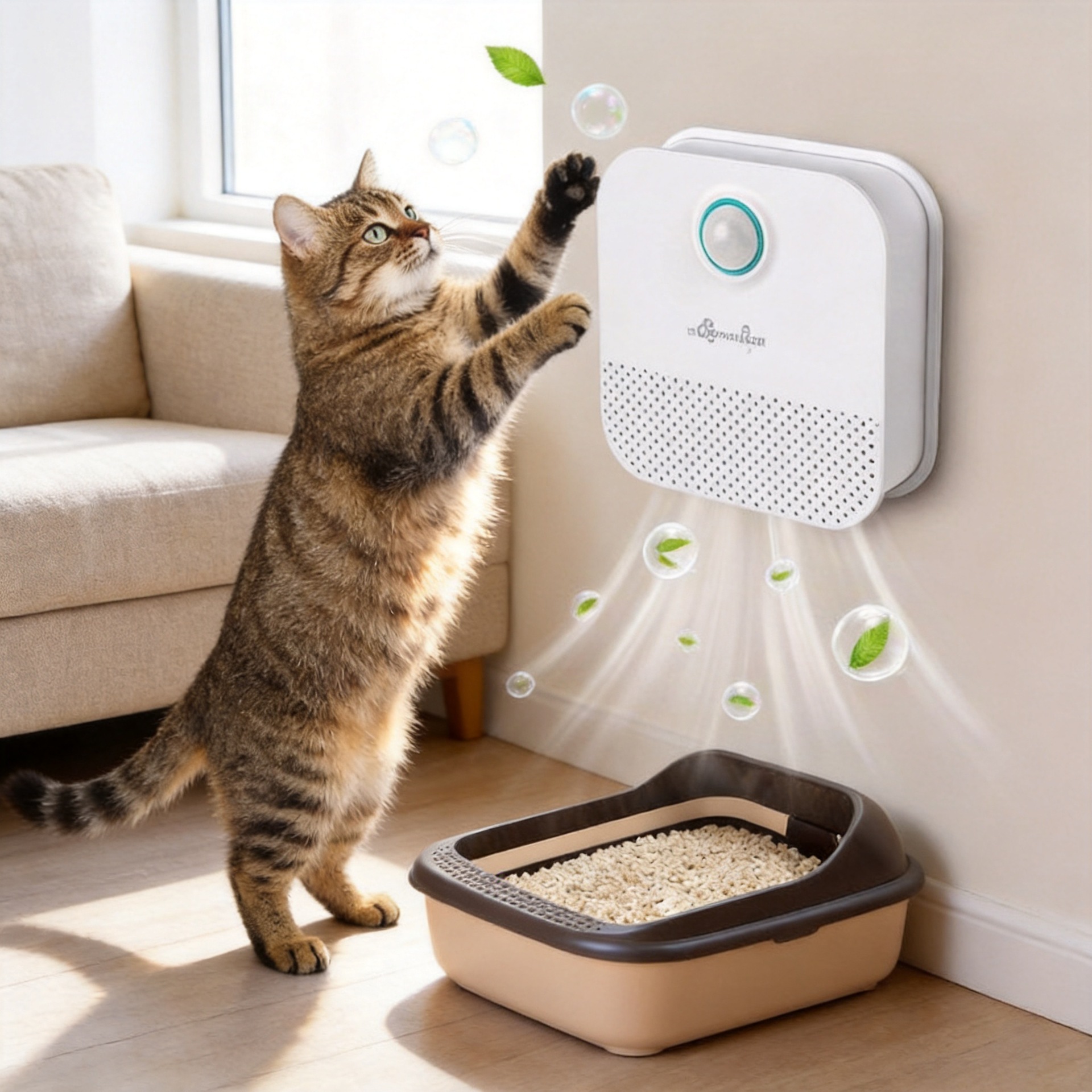 Jiwu Automatic Odor-Cleaning Cat Litter Box Deodorizer Fully Enclosed Anti-Odor Cat Toilet Exclusively for Cross-Border Supply