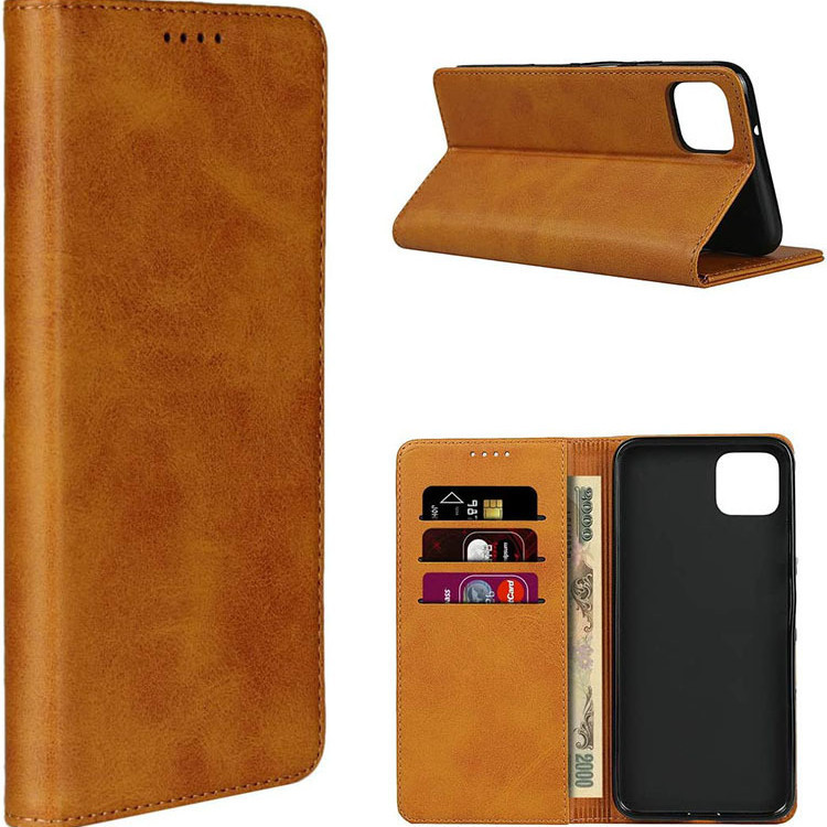For iPhone14 calf print leather case Apple 13 magnetic mobile phone case left and right open flip mobile phone protective case