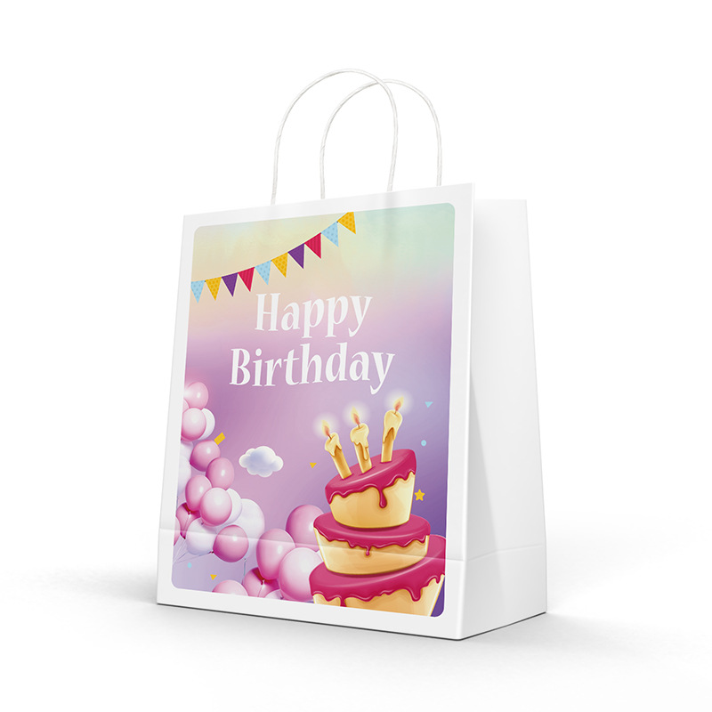 Spot bolsa de papel de regalo de vacaciones de verano bolsa de papel portátil de regalo de estudiante bolsa de regalo de temporada de graduación bolsa de papel kraft al por mayor