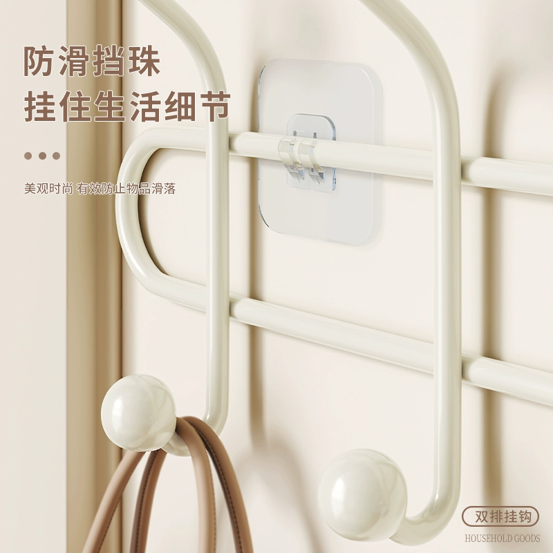 Вешалка для одежды Y* на стене, настенная дверь, крючок для одежды за дверью, без перфорации, несущий прихожая, приклеивание одежды и головных уборов.