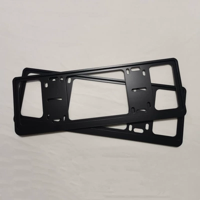 Car Blue License Plate Double-Layer Track License plate holder/license plate holder - ordinary-double-layer-blue-brand-black