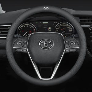 Toyota sükan örtüyü, əsl dəri, Corolla, Levin, Camry, Rav4, Highlander, Avalon, sürüşməyən