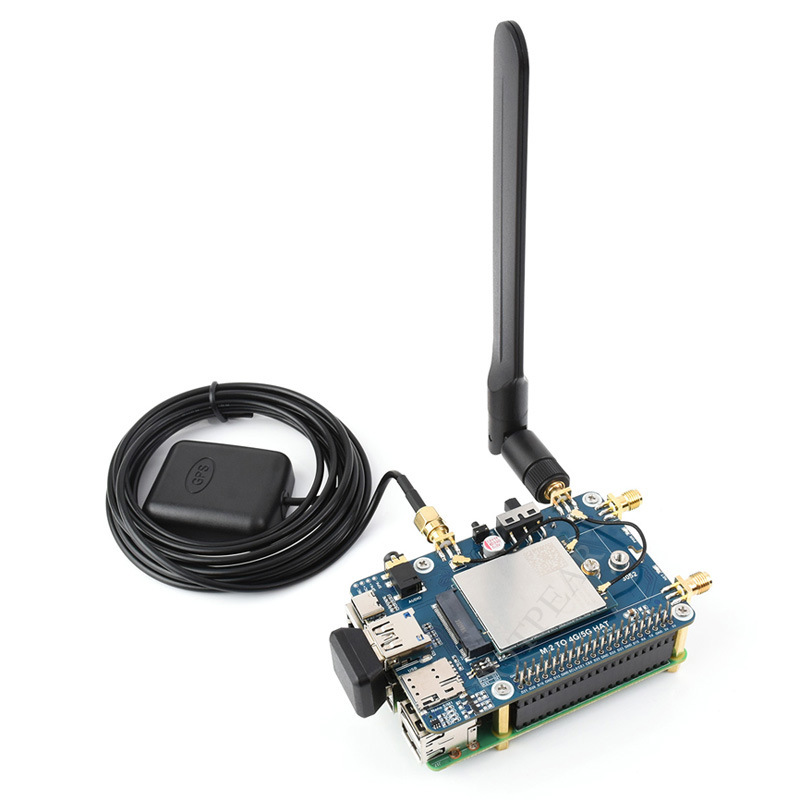 树莓派EM060K-GL模组LTE Cat 6通信GNSS扩展板LTE-A全球通多频段