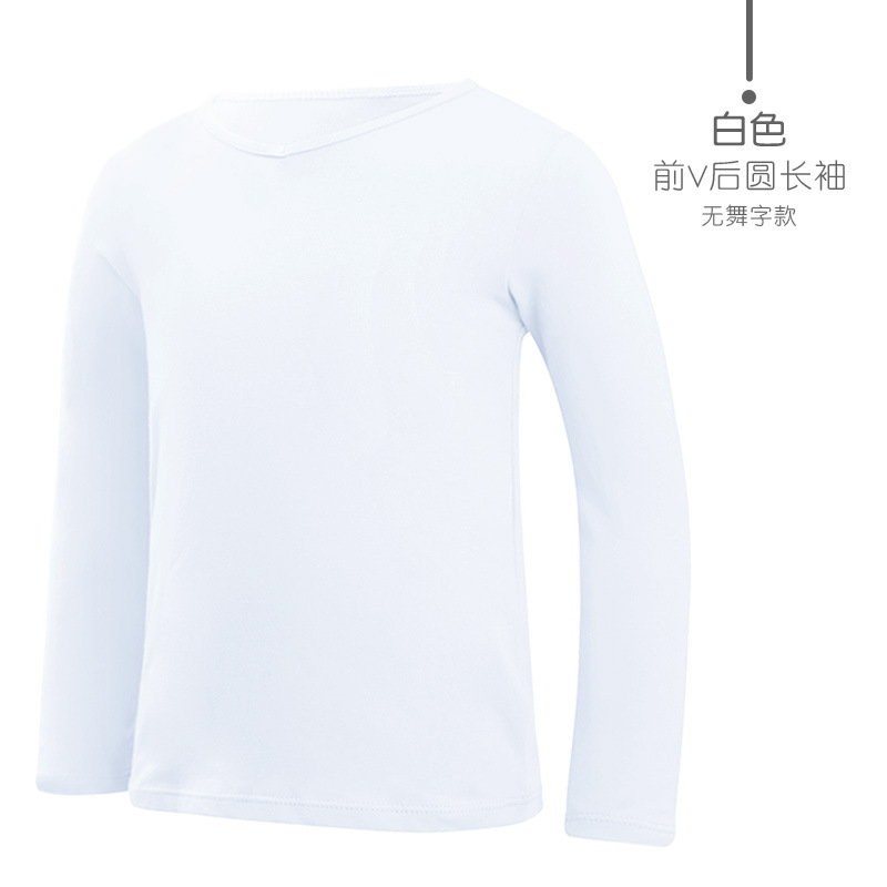 Ropa de baile para niños Primavera de manga larga niños ropa de práctica de niños ropa de baile latino ropa de cuerpo de baile chino top negro