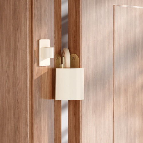 Baby Door Safety Barrier, Automatic Door Protector, Anti-Hand Pinch Door Hardware, Safe Door Hinge Guard, Door Stopper with Lock