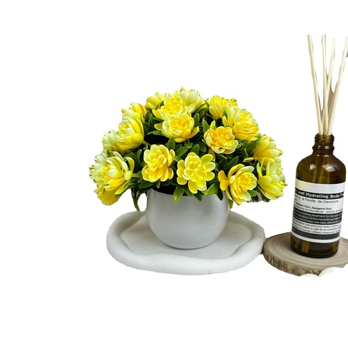 High-end artificial flowers artificial flower ornaments artificial potted plants ins style bedroom living room indoor office entrance hall ornaments decoration 