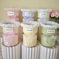小香风免包装花束壳成品diy零食水果鲜花材料包创意礼物包花神器