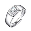 Wedding ring, zirconium, pendant, set, European style, 925 sample silver, Birthday gift, wholesale