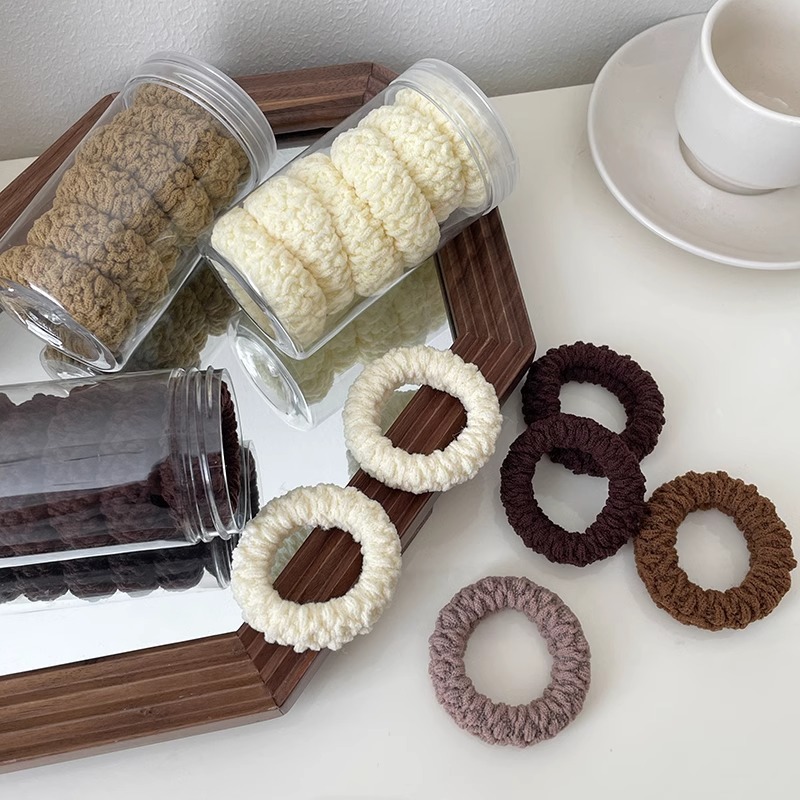 Cuerdas de cabello de cola de caballo de alta altura gruesa y gruesa de alta elástica 2025 nuevo cabello de alta calidad de banda de goma anillo de cabello para mujeres