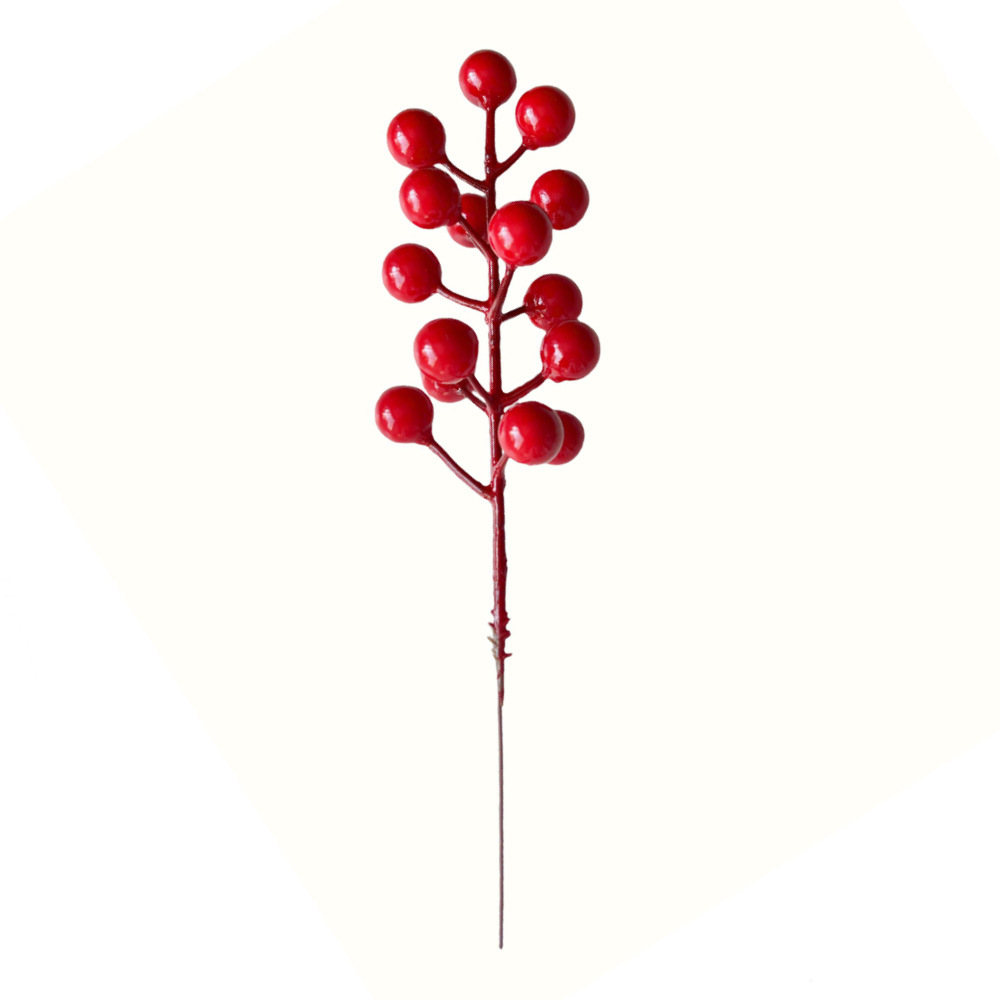 Frutas rojas, frutas ricas, simulación de ramas de bayas, nuevas decoraciones, adornos de Navidad, accesorios, diseño, Año Nuevo image 16