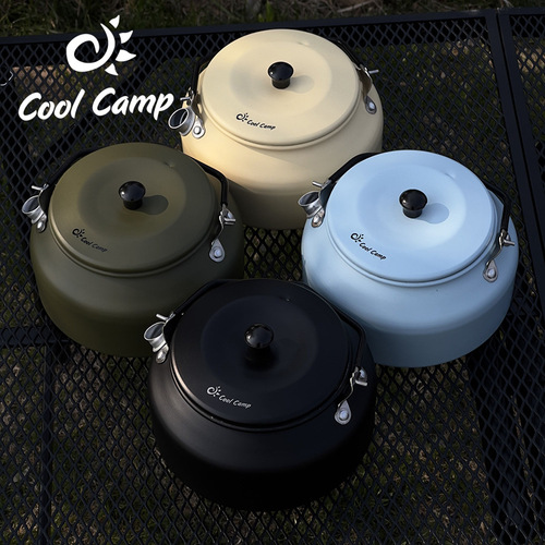 COOLCAMP Cool Outdoor Camping Kettle Portable Picnic Boiling Tea Kettle 0.9L Aluminum Alloy Coffee Pot