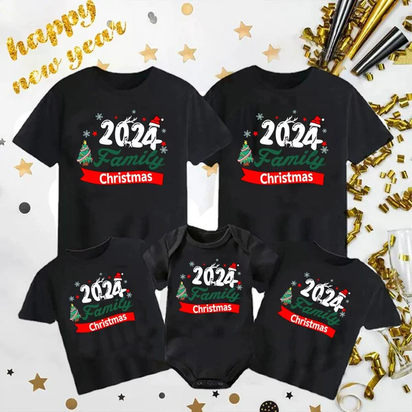 Christmas tree family black