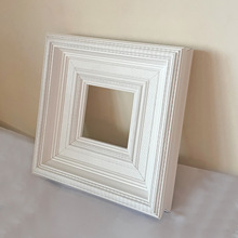 婚纱相框装裱实木印花美式复古白色油画框线条任意一件尺寸起批