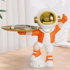Creative Astronaut House Entry Key Tray Storage, Light Luxury Home Living Room TV Cabinet Alien Decor