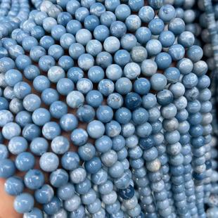 �{��ʯ 10MM����A��º��yʯ ��ʹ�{ɢ���� Blue Sky Stone Bead