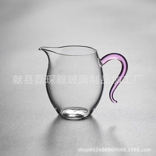 Transparent glass fair cup small size tea sea accessories thickened high-grade tea cup tea dividing high-grade public cup tea mixing cup