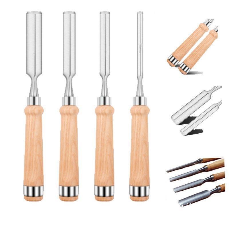 4木工凿子半圆凿木雕刻刀扁凿扁铲刀扁平凿木凿钊子平待凿追入凿