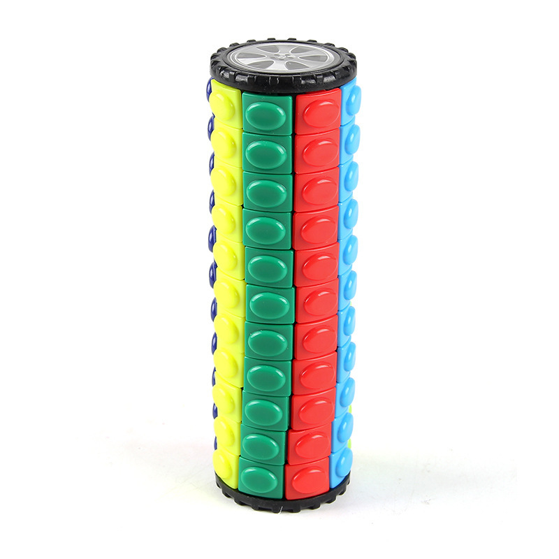 Juguete de descompresión intelectual creativo, torre de maíz tridimensional de colores, cubo de rotación cilíndrica de 3-4-5º orden, transfronterizo. image 15