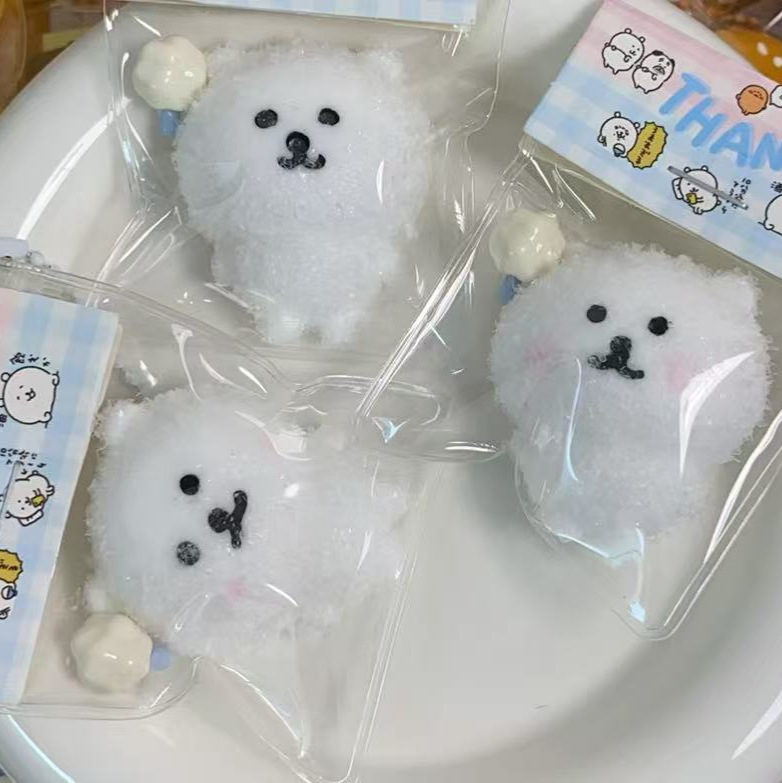 自虐的なクマのピンチおもちゃ、小紅書と同じスタイル、キュートでとても柔らかい小さな鼻、かわいい泥のような減圧ペンダントおもちゃ、ピンチおもちゃ|undefined