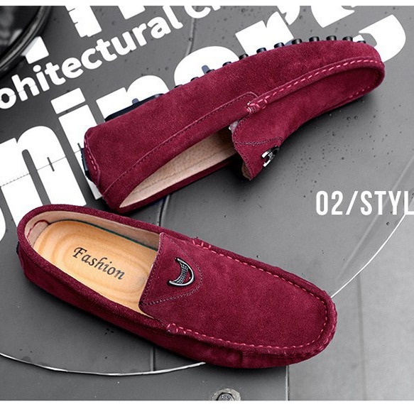 2025 verano nuevos zapatos Bean zapatos de hombre de cuero genuino esmerizado estilo coreano zapatos negros casuales de un solo pie con un par de zapatos