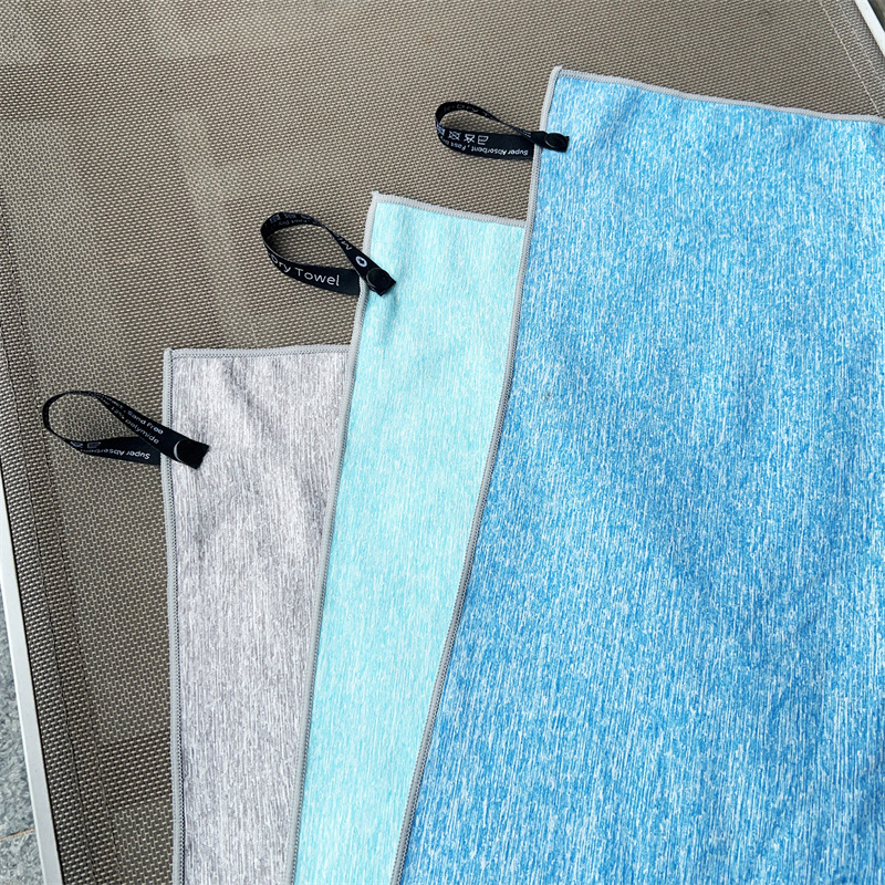 Serviette de sport double face en microfibre cationique à séchage rapide pour essuyer la transpiration en extérieur_voghion.com