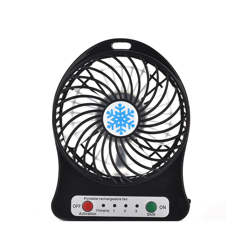 Ventilador de copo de nieve USB recargable gran viento silencioso regalo portátil personalizado copo de nieve de escritorio banana pequeño ventilador