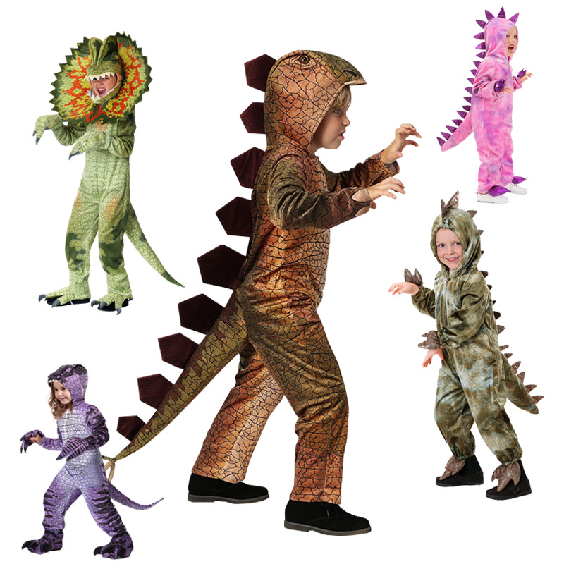 Disfraces de dinosaurio para niños de Halloween, exclusivos transfronterizos, diseño de disfraz de juego de rol de Stegosauro de Amazon.
