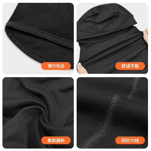 Autumn and winter velvet cold-proof ski face protection sports mask plus velvet neck scarf windproof and warm riding motorcycle hood