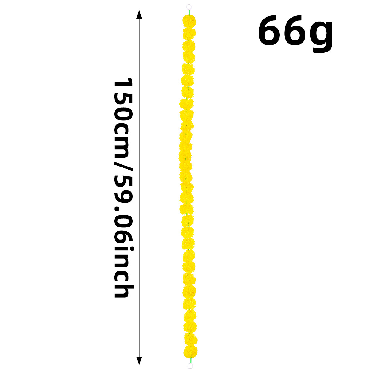 Transfronterizos Halloween decoración india guirnaldas de flores artificiales caléndula cadena de flores festivales celebración mexicana Día de los muertos plástico