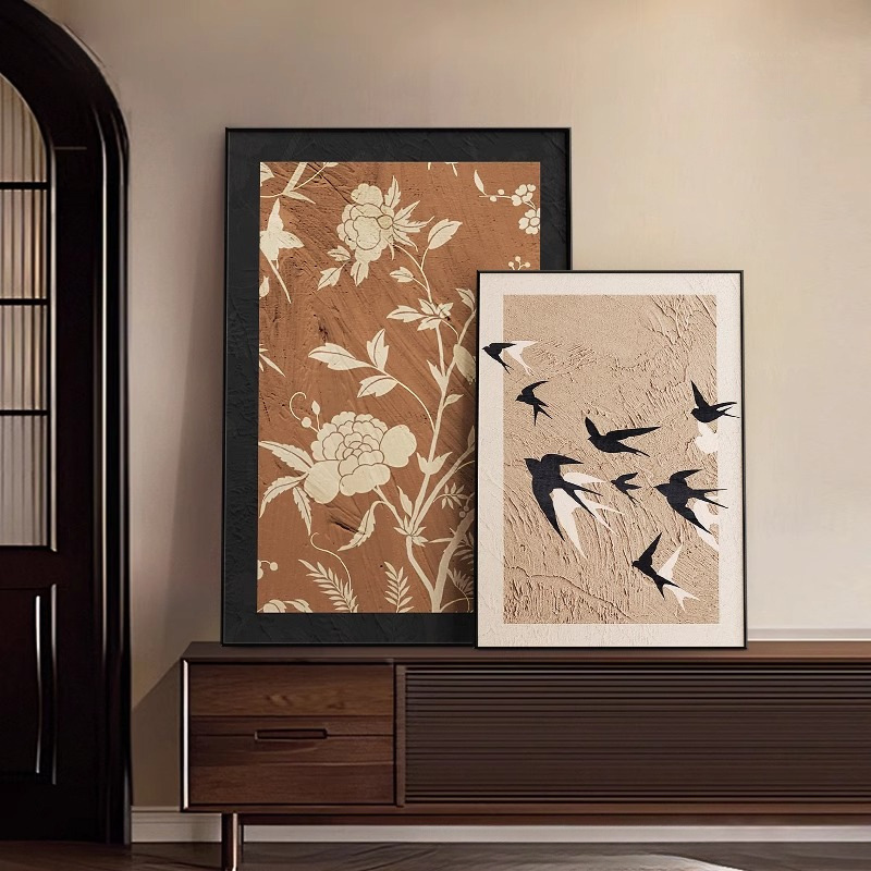 Wall Display Table, Bedroom Sofa Mural, Retro Medieval Painting Method, Hanging Painting, Living Room Decorative Painting, Desktop Entrance Style