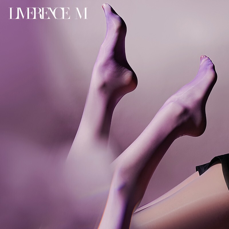 Lamirun Silk "Jufeng Transparent" High Waist Dense One-Line Crotch Water-Glossy Aurora Shiny Pantyhose Silk Snow Delight