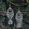 Accessory, flashlight, silver fashionable earrings handmade, wholesale, European style