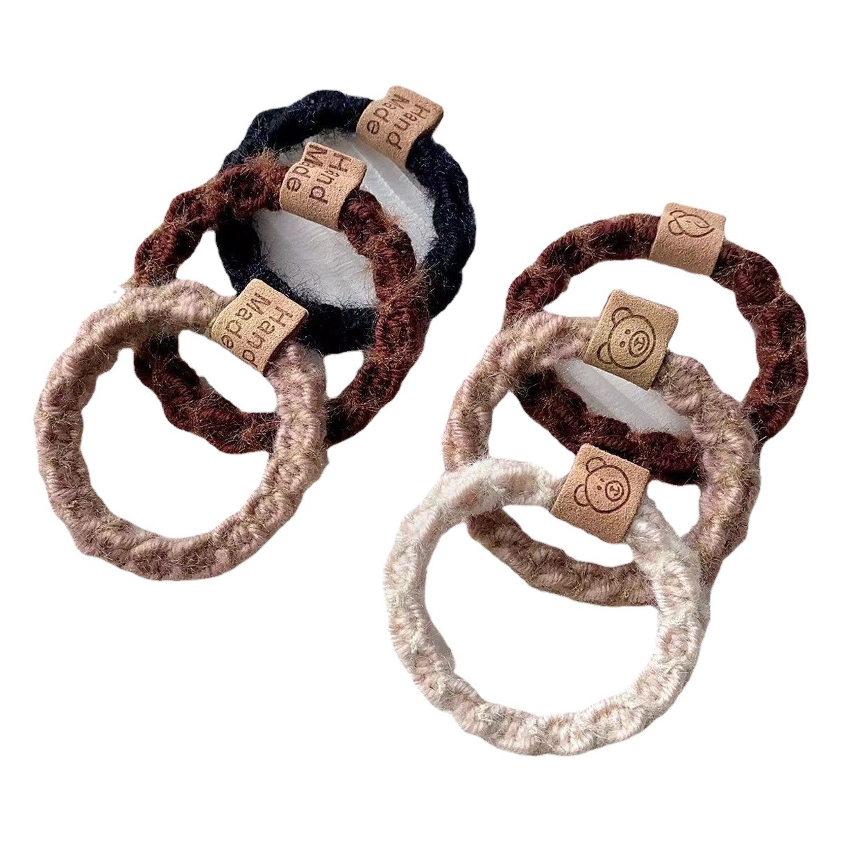 Banda de pelo de cuerda elástica alta gruesa al por mayor banda de goma de cabeza de bola de cola de caballo alta ins accesorios para el cabello cuerda para las mujeres