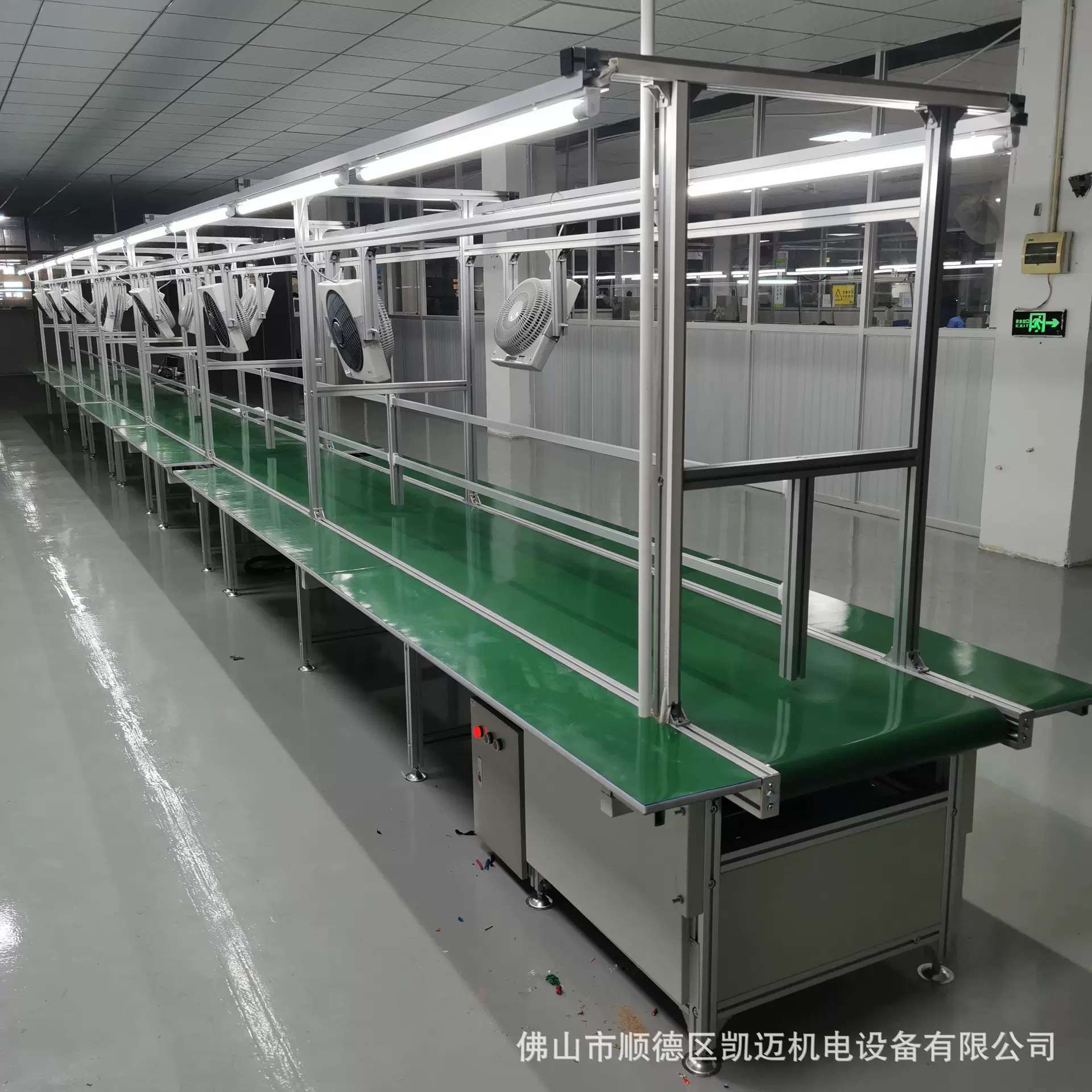 佛山车间铝合金流水线双边工作台皮带PVC输送线规划安装