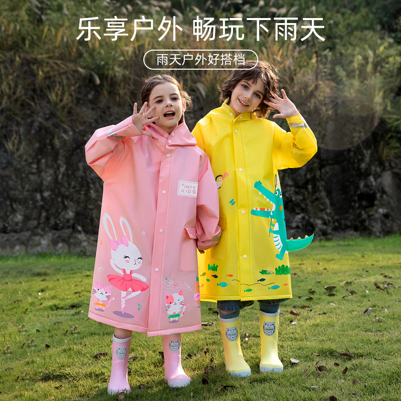 2025 Hot-Selling Children's Raincoat for Girls, Kindergarten Boys, Primary School Students, Poncho for Kids, Baby Waterproof Full-Body Raincoat