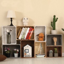 实木复古木箱收纳箱超市陈列框展示架货架木框木盒木方超直销