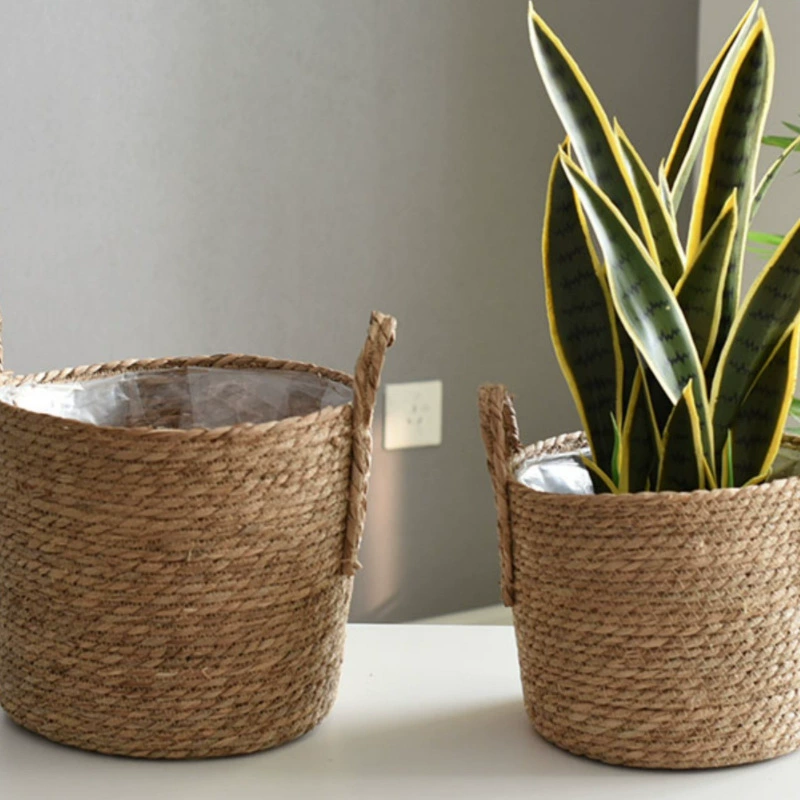  straw woven basket, flowerpot, jewelry