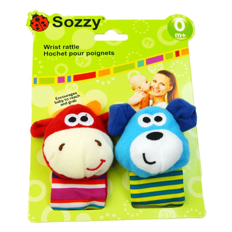 Sozzy bebé reloj Correa muñeca traqueteo bebé muñeca Correa educación temprana juguete de peluche fábrica al por mayor