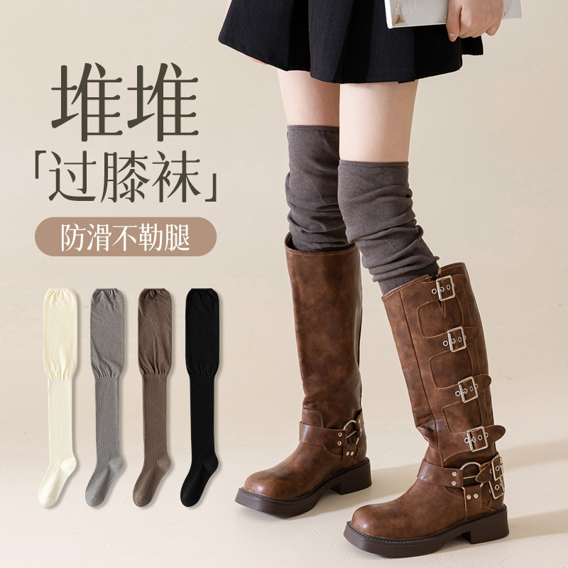 Thickened knee-high stockings Solid Color Girls White Stockings Slimming Leg Long JK Thigh High New Pressure Socks Thickened knee-high stockings Solid Color Girls White Stockings Slimming Leg Long JK Thigh High New Pressure Socks