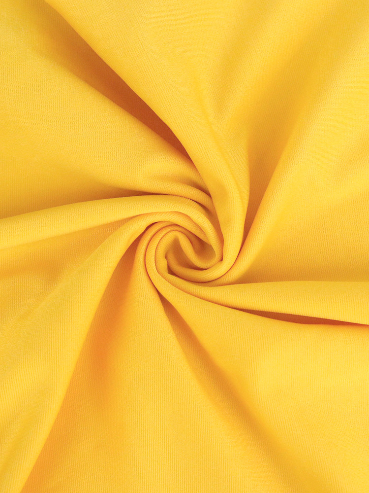 Vêtements pour femmes Robe à volants assortie de couleur grande taille pour femmes Robe de soirée sexy à col en V Robe de soirée jaune_voghion.com