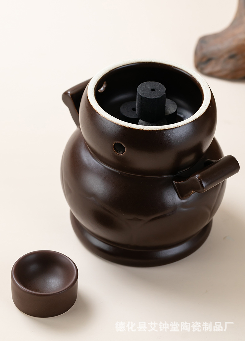 Wen Yang Guan Moxibustion Jar Large Ceramic Warming Cup with Fire Bowl for Navel and Body Moxa Therapy quality and texture