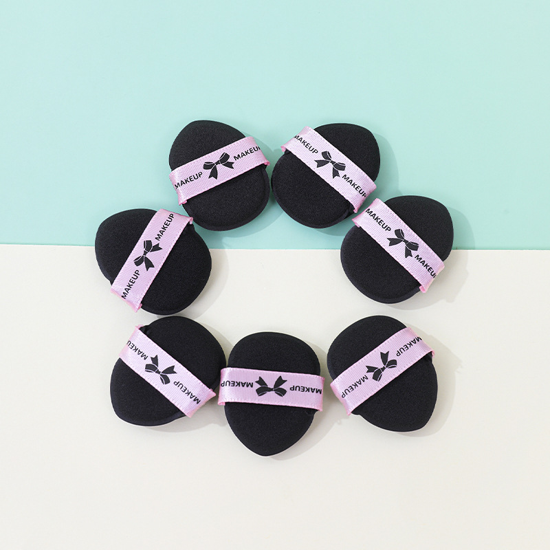 Sweet Cool series de polvo de cojín de aire de dedo para secar y húmedo de doble propósito mini puntera de pulgar para ocultar la pequeña esponja de base líquida para maquillaje