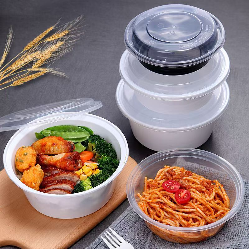 大容量ラウンド使い捨てランチボックス商業食品グレードテイクアウトボックスザリガニラウンド洗面器コンプリートセット卸売|undefined