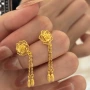 浪漫镂空高贵金色耳坠