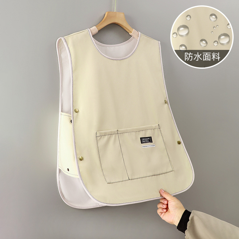 Chaleco delantal hombro red red cocina doméstica 2025 nuevo trabajo impermeable a prueba de aceite impresión de logotipo personalizado femenino