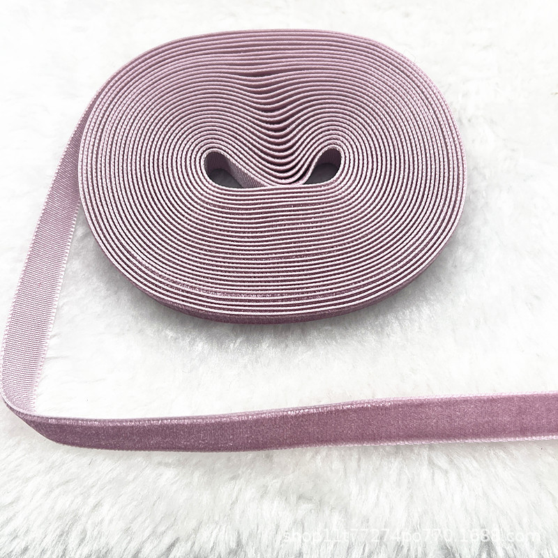 Fabricantes al por mayor 1CM hechos a mano embalaje de regalos de cinta de lana unilateral cinta de cebolla cinta de terciopelo decoración DIY