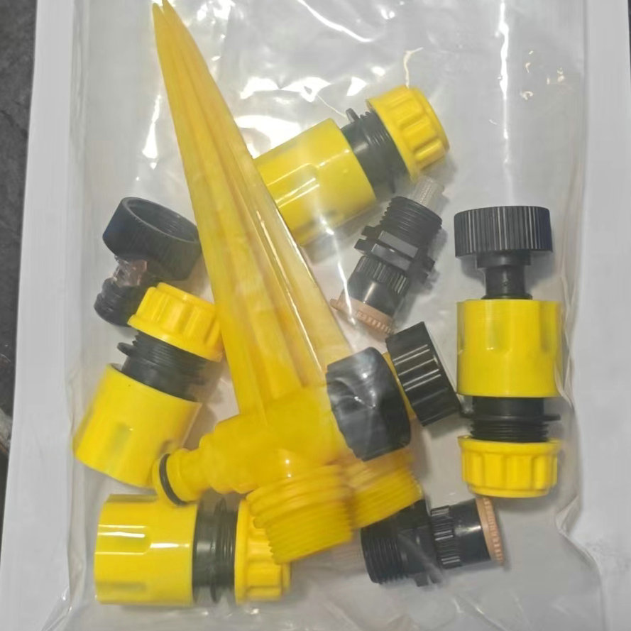 Paquete en serie de boquillas de dispersión, rociador giratorio automático, artefacto de riego de flores de jardín, rociador de riego de jardín de césped