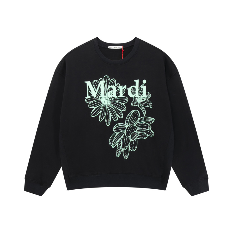 韩版现货Mardi卫衣赵露思同款小雏菊刺绣腊肠狗印花字母圆领上衣|undefined