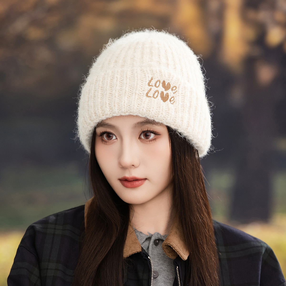 Sombrero de pila coreano de veludo grande y calor amor sombrero de lana otoño y invierno versátil a prueba de viento gorra de orejas