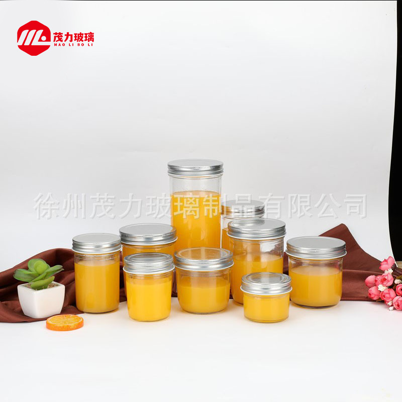 批发透明玻璃辣椒酱蜂蜜瓶 鱼子酱密封罐燕窝果酱瓶罐头瓶